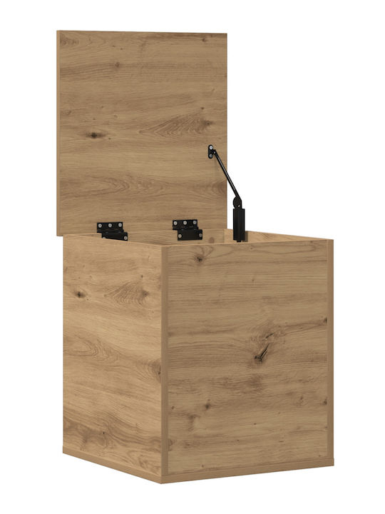 vidaXL Wooden Storage Box with Lid Brown 40x42x46cm 1pcs