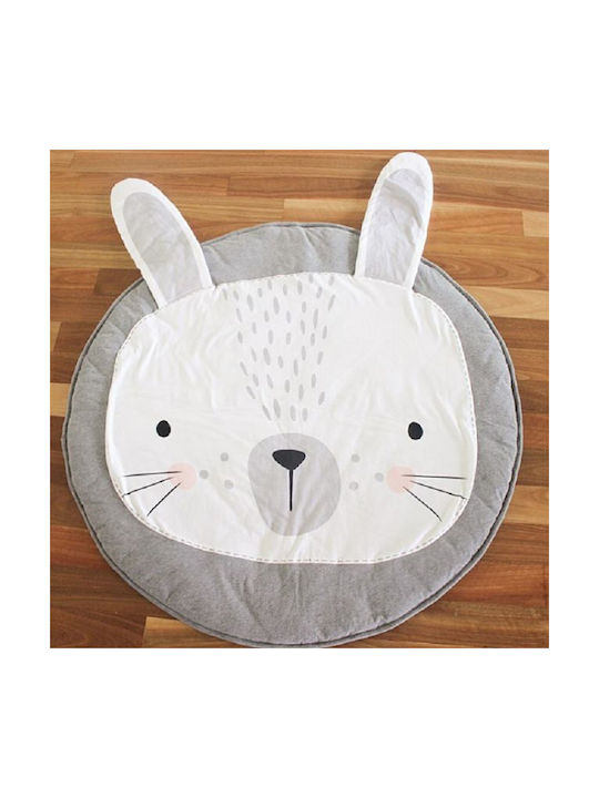 Kids Rug Gri Round with Diameter 34cm Thickness 70mm