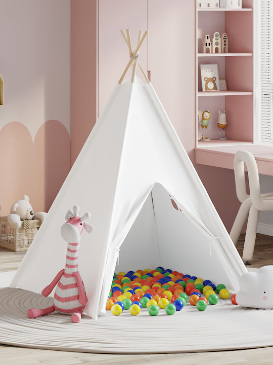 vidaXL Kids Indian Teepee Play Tent Orange
