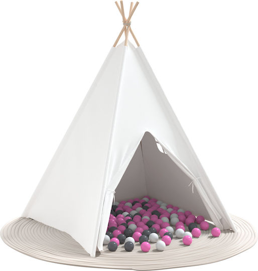 vidaXL Kids Play Tunnel White