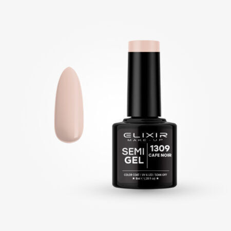 Elixir Semi Semi-Permanent Nail Polish Cafe Noir No1309 8ml 1pcs