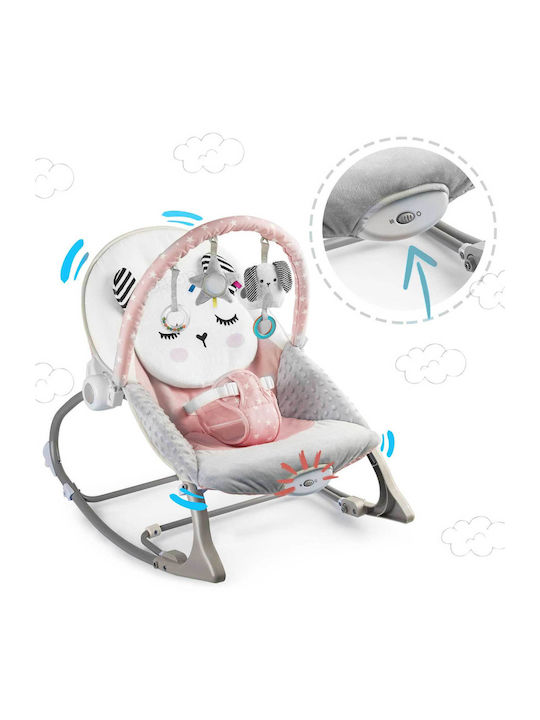 Electric Relax pentru Bebeluși Kitty Sleep cu Vibrații Roz pentru Copil până la 18kg