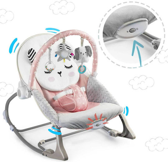 Electric Relax pentru Bebeluși Kitty Sleep cu Vibrații Roz pentru Copil până la 18kg