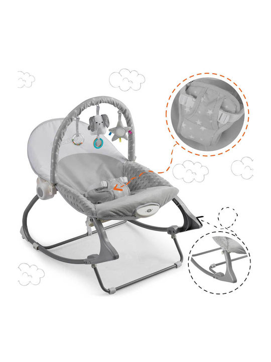 Electric Relax pentru Bebeluși Kitty Sleep cu Vibrații Gri pentru Copil până la 18kg