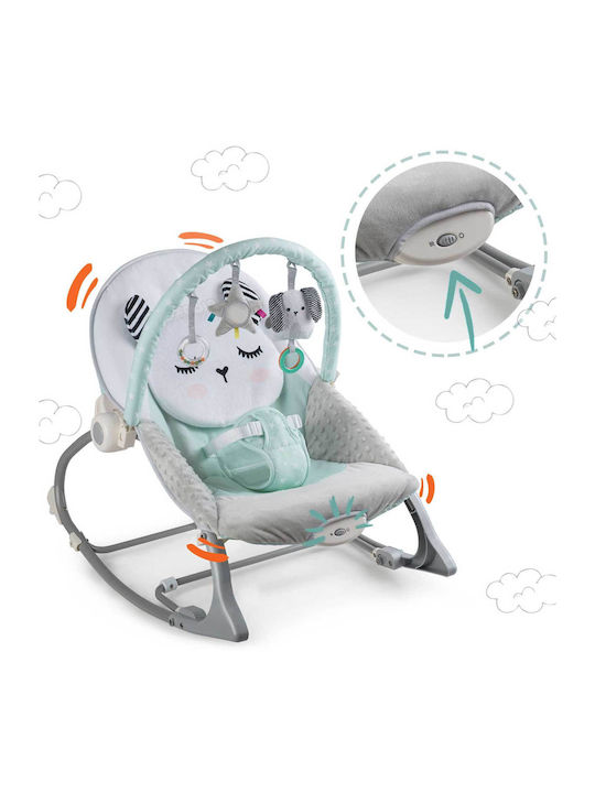 Electric Relax pentru Bebeluși Kitty Sleep cu Vibrații Verde pentru Copil până la 18kg