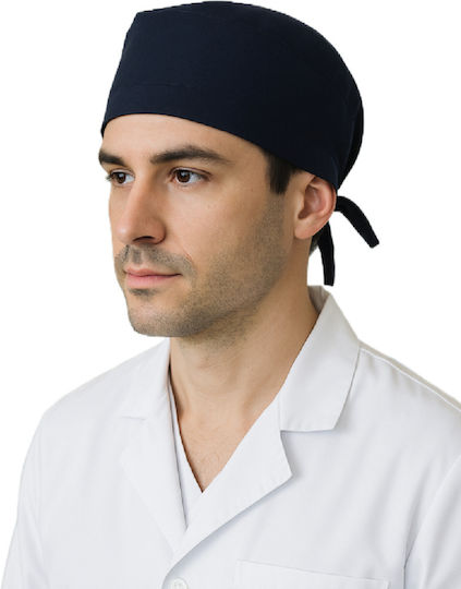 Northcure Unisex Navy Blue Cotton Surgical Cap