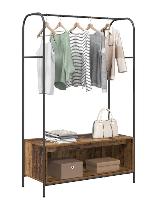 vidaXL Kleiderständer Braun 100x44x160cm