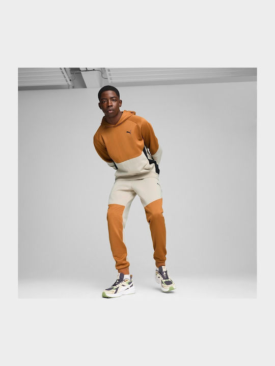 Pumatech Sweatpants with Elastic Caramel Latte