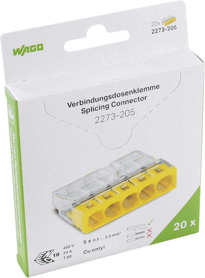 Wago Zubehör für elektrische Schalttafel 20Stück 2273-205/995-020