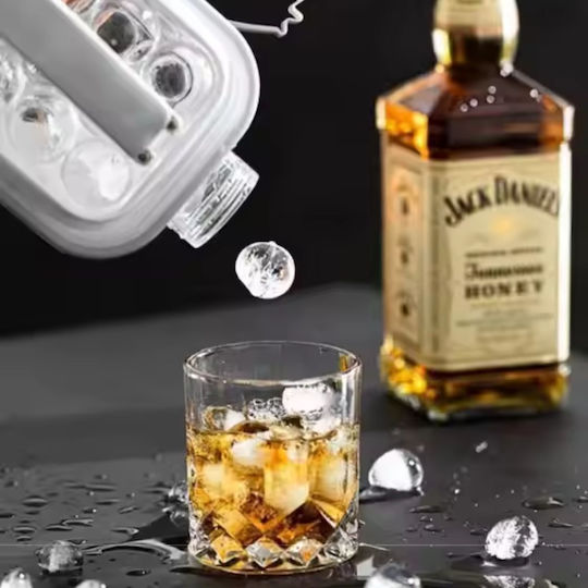 Round Silicone Ice Cube Tray White 44053