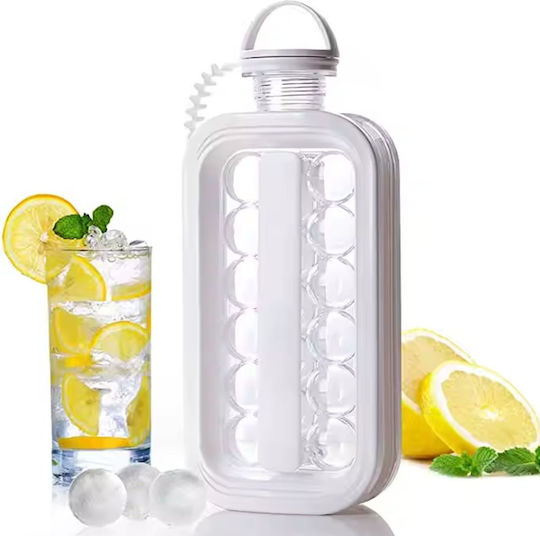 Round Silicone Ice Cube Tray White 44053