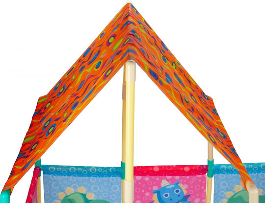 Căsuță De Joacă Pentru Copii Multifuncțională Baby Paradise Cu Gard Multicoloră 113x115x77cm