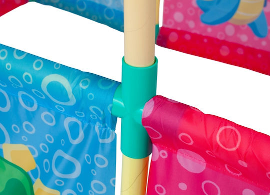 Căsuță De Joacă Pentru Copii Multifuncțională Baby Paradise Cu Gard Multicoloră 113x115x77cm