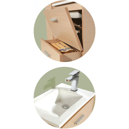 Pro Bagno Шкаф без Мивка Сив