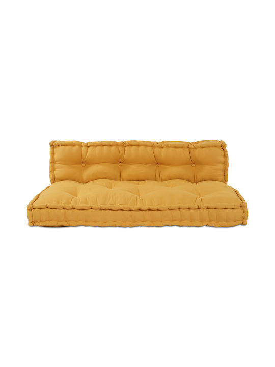 vidaXL Pernă De Canapea Perne Pentru Scaune De Grădină Cu Spătar Galben 40x60cm