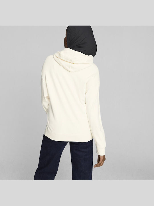 PUMA Better Sportswear Φούτερ Μπεζ με Κουκούλα