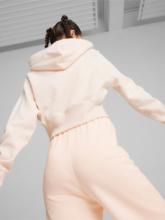 PUMA Classics Φούτερ Ροζ με Κουκούλα
