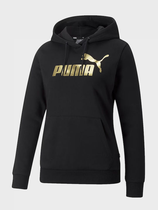 Ess+ Women's Sweatshirt Hooded Black