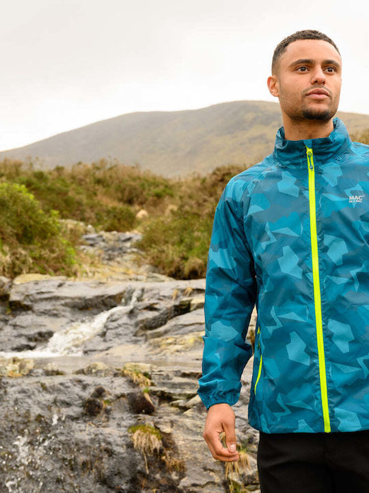 Jacket Waterproof Teal Camo