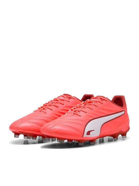 PUMA King Pro Fußballschuhe mit Stollen Rot