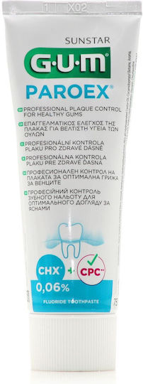 GUM Paroex 0 06% Οδοντόκρεμα με Χλωρεξιδίνη κατά της Πλάκας 75ml
