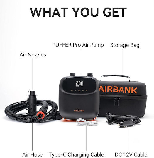 Airbank D13 Pro Electric Pump for SUP Black
