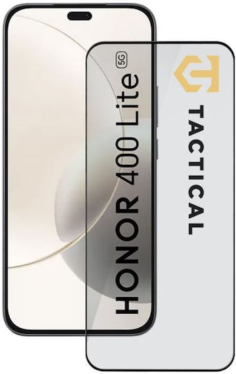 Tactical 5D 0.33mm Tempered Glass Black (Honor 400 Lite)