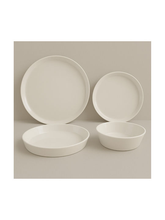 Kutahya Porselen Serving Bowl Round made of Porcelain White 6pcs