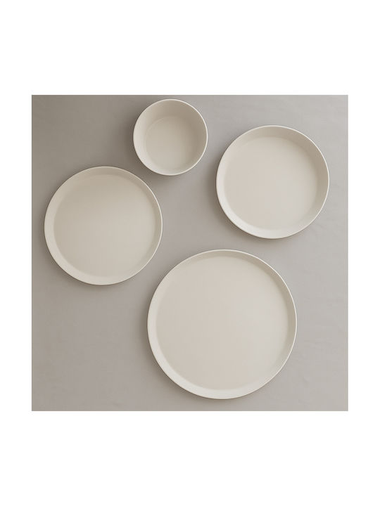 Kutahya Porselen Serving Bowl Round made of Porcelain White 6pcs