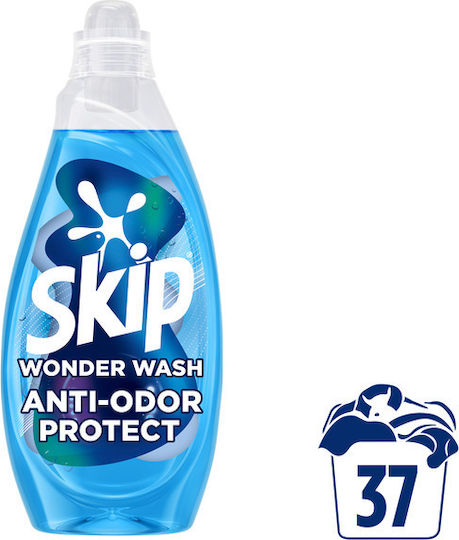 Wonder Wash Anti-Odor Protect Υγρό Απορρυπαντικό Ρούχων 37 Μεζούρες