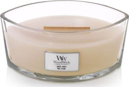 WoodWick Aromatic Candle in Jar with White Honey Ecru Scent 453g