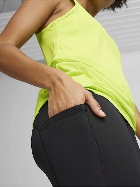 Leggings Pentru Alergare Colanți Lung Strângere Negri