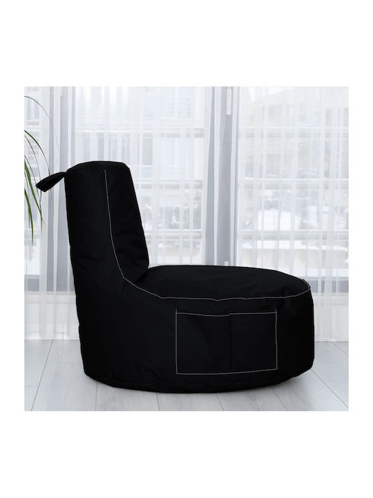 Bean Bag Chair Waterproof Eva Black 64x70x80cm