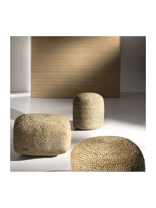Bean Bag Chair Waterproof Ottoman Beige 50x50x25cm