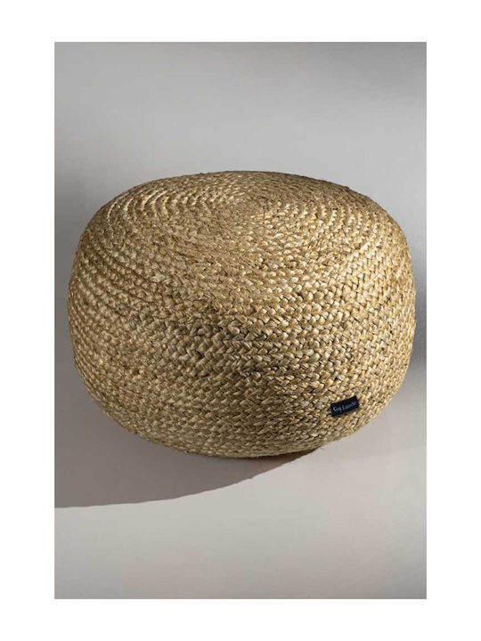Bean Bag Chair Waterproof Ottoman Beige 50x50x25cm