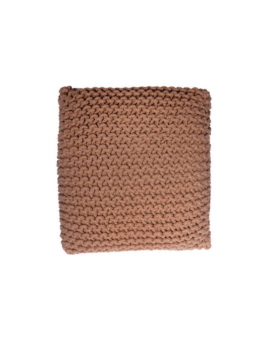 Πουφ Σκαμπό Dexter Beige 45x45x20cm