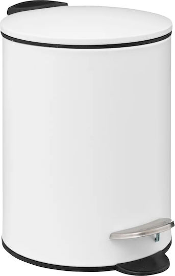 Atmosphera Μεταλλικό Καλαθάκι Μπάνιου 3lt White