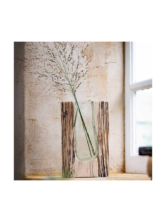 Leonardo Διακοσμητικό Βάζο Glas Gray 1Stück