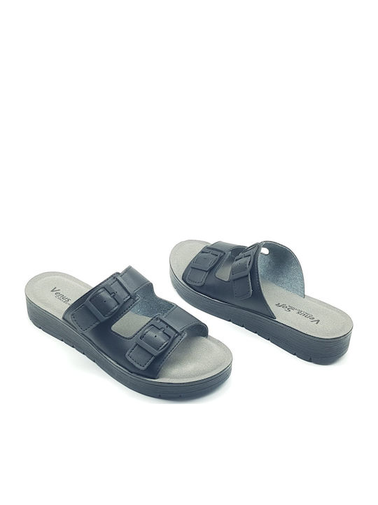 Women's Flat Sandals Anatomic in Black Color