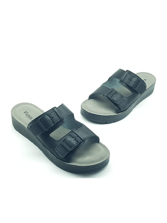 Women's Flat Sandals Anatomic in Black Color