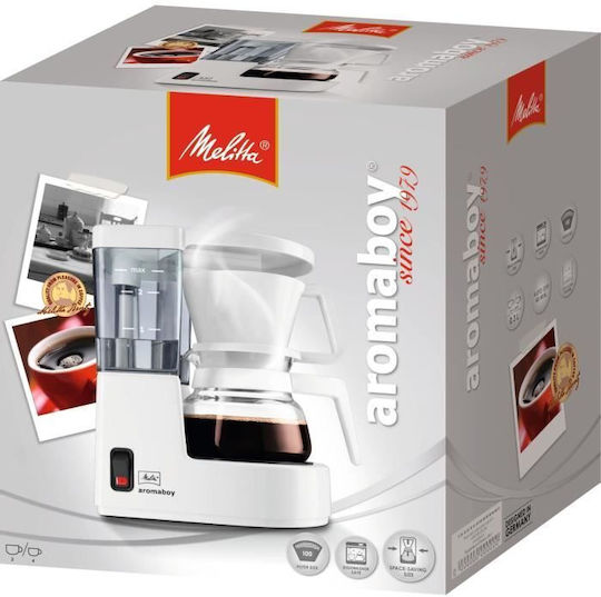 Melitta Aromaboy Filter Coffee Machine 500W White