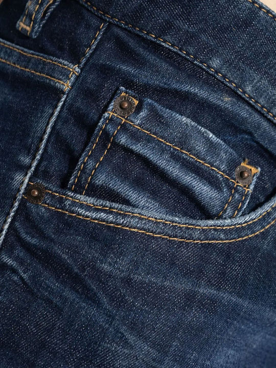 Cool Guy Men's Jeans Pants Elastic Blue