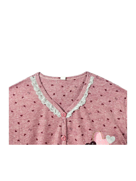 Ustyle Summer Women's Nightdress Pink