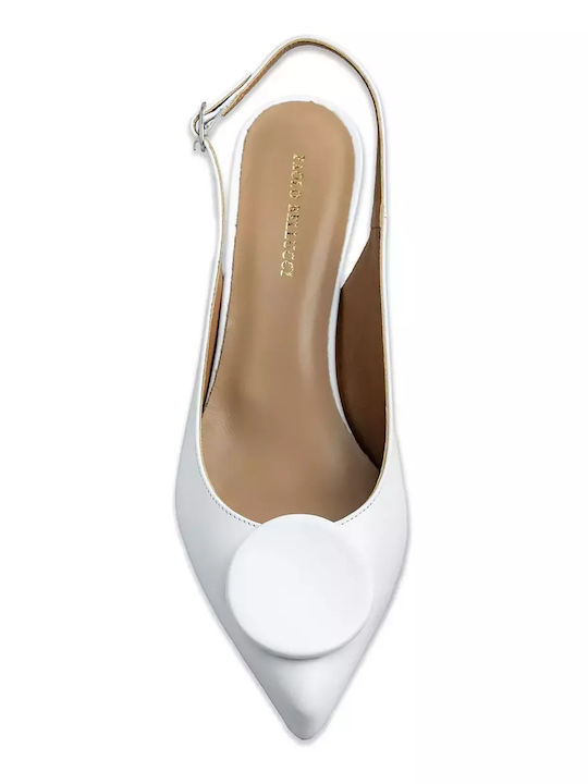 Pumps mit hohem Absatz Weiß