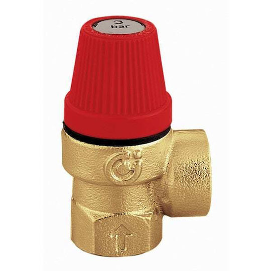 Caleffi Two-Way Brass Pressure Relief Valve ½" for boiler