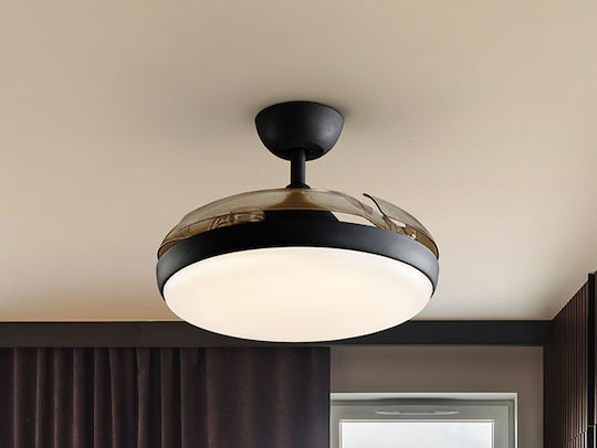 Ventilator De Tavan 50cm Cu Lentile De Mărire Negru