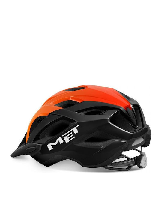 MET Crossover Bicycle Helmet Road / Mountain Black/Orange