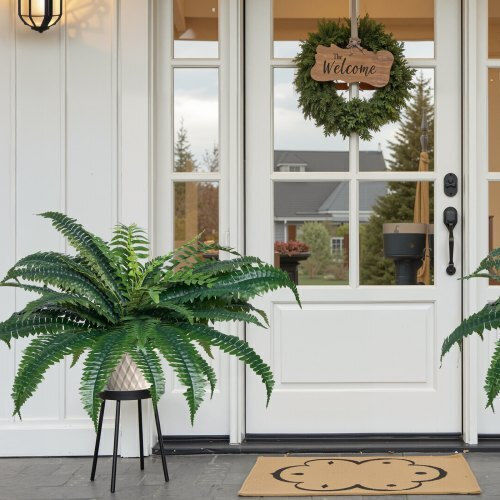 Artificial Decorative Branch Fern Green 25cm 2pcs Vevor