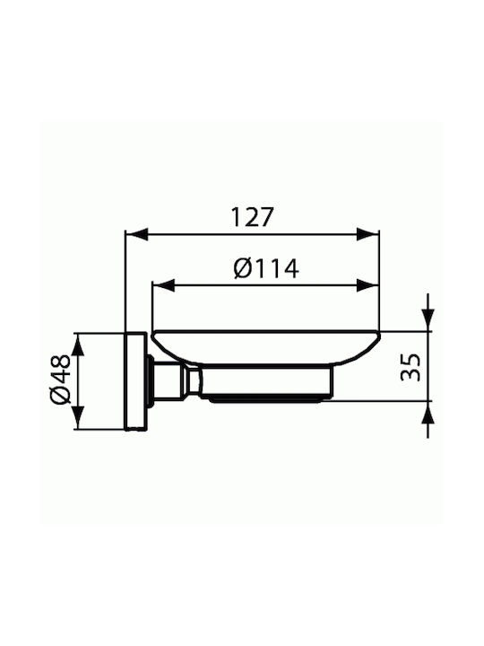 Ideal Standard Seifenschale Silber