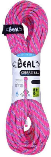 Beal Cobra Ii BC086C.60GD.F Dynamic Cord de escaladă cu lungimea de 60m Roz